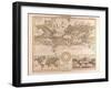 World Map, 1872-null-Framed Giclee Print