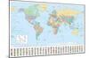 World Map 2023-Trends International-Mounted Poster