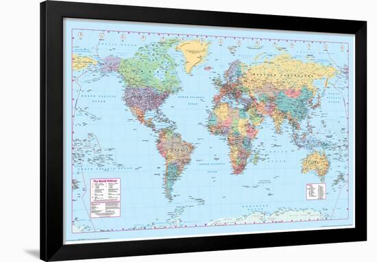 World Map 2-null-Framed Poster