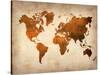 World  Map 7-NaxArt-Stretched Canvas