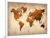 World  Map 7-NaxArt-Framed Art Print