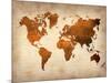 World  Map 7-NaxArt-Mounted Art Print