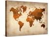 World  Map 7-NaxArt-Stretched Canvas