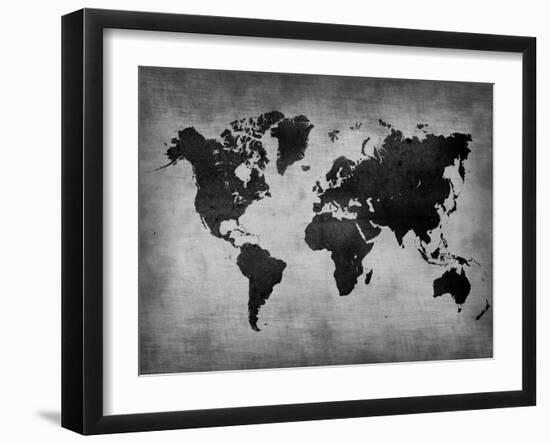 World  Map 8-NaxArt-Framed Art Print