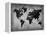 World  Map 8-NaxArt-Framed Stretched Canvas