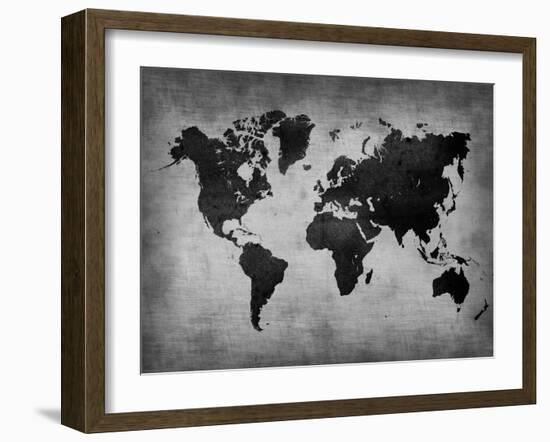 World  Map 8-NaxArt-Framed Art Print