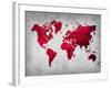 World  Map 9-NaxArt-Framed Art Print