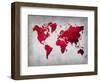 World  Map 9-NaxArt-Framed Art Print