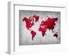 World  Map 9-NaxArt-Framed Art Print
