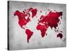 World  Map 9-NaxArt-Stretched Canvas