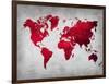 World  Map 9-NaxArt-Framed Art Print