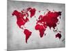 World  Map 9-NaxArt-Mounted Art Print