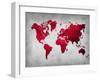 World  Map 9-NaxArt-Framed Art Print