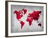 World  Map 9-NaxArt-Framed Art Print