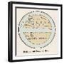 World Map According to Pomponius Mela Showing Europe Africa Asia and "The Rest" in the Lower Half-null-Framed Art Print