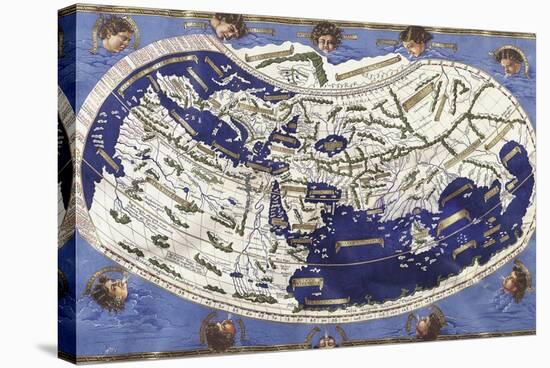 World Map According to Ptolemy's Views-null-Stretched Canvas