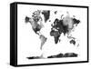 World Map BG 1-Marlene Watson-Framed Stretched Canvas