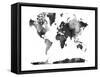 World Map BG 1-Marlene Watson-Framed Stretched Canvas
