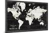 World Map Black-Sue Schlabach-Mounted Premium Giclee Print