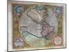 World Map by Abraham Ortelius (1527-1598), 16th Century-null-Mounted Giclee Print