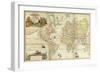 World Map By Gerard Van Keulen-Vintage Lavoie-Framed Giclee Print