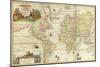 World Map By Gerard Van Keulen-Vintage Lavoie-Mounted Giclee Print