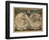 World Map, c.1664-Joan Blaeu-Framed Giclee Print