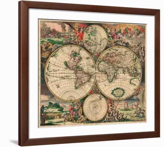 World Map, c.1689-Joan Blaeu-Framed Art Print