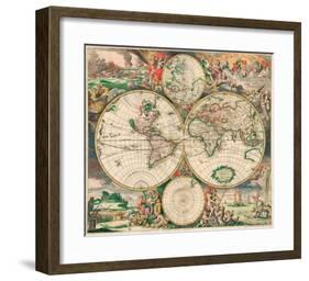 World Map, c.1689-Joan Blaeu-Framed Giclee Print