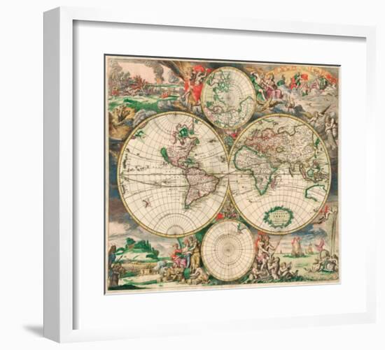 World Map, c.1689-Joan Blaeu-Framed Giclee Print