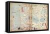 World Map, Catalan Atlas, 1375-Science Source-Framed Stretched Canvas