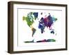 World Map Clr 1-Marlene Watson-Framed Premium Giclee Print