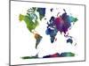 World Map Clr 1-Marlene Watson-Mounted Premium Giclee Print