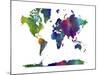 World Map Clr 1-Marlene Watson-Mounted Giclee Print