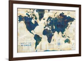 World Map Collage-Sue Schlabach-Framed Art Print