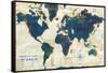 World Map Collage-Sue Schlabach-Framed Stretched Canvas