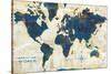 World Map Collage-Sue Schlabach-Stretched Canvas