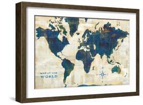 World Map Collage-Sue Schlabach-Framed Art Print