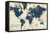 World Map Collage-Sue Schlabach-Framed Stretched Canvas