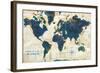 World Map Collage-Sue Schlabach-Framed Art Print