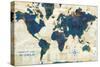 World Map Collage-Sue Schlabach-Stretched Canvas