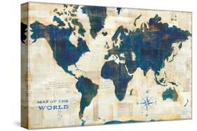 World Map Collage-Sue Schlabach-Stretched Canvas