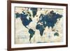 World Map Collage-Sue Schlabach-Framed Premium Giclee Print