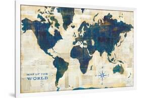 World Map Collage-Sue Schlabach-Framed Art Print