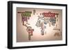 World Map: Countries In Wordcloud-alanuster-Framed Art Print