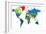 World Map-Countries-Serban Bogdan-Framed Art Print