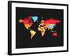 World Map Countries-NaxArt-Framed Art Print