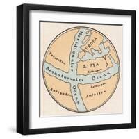 World Map, Crates Mallos-null-Framed Art Print