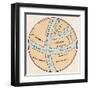 World Map, Crates Mallos-null-Framed Art Print
