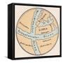 World Map, Crates Mallos-null-Framed Stretched Canvas